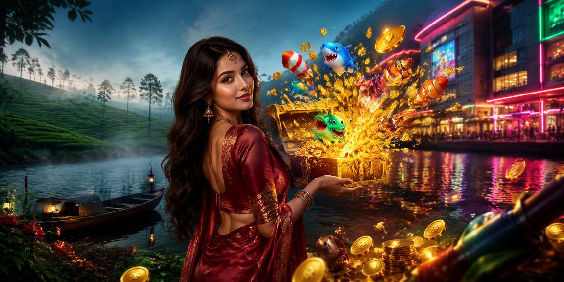 সিলেটের মাছ ধরা গেমের দৃশ্য